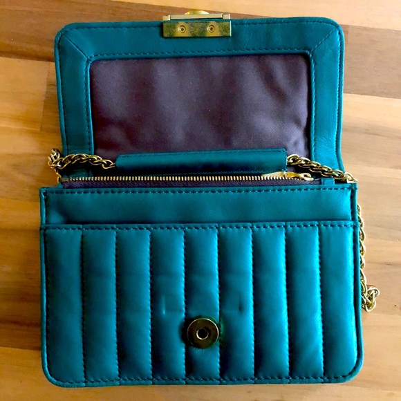 Green J Crew over the shoulder handbag - Picture 4 of 4